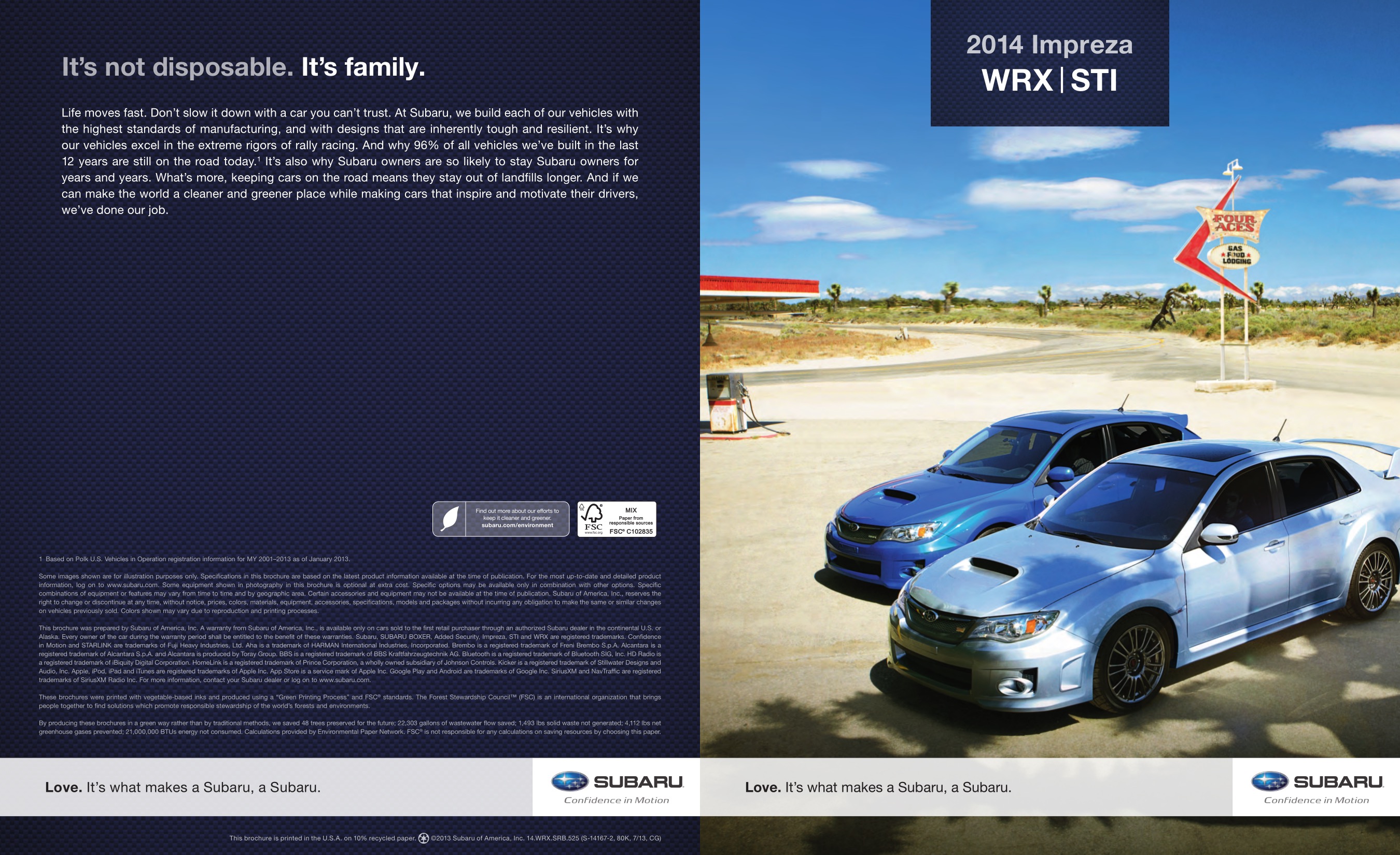2014 Subaru Impreza WRX Brochure